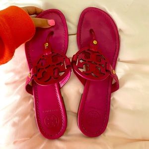 Tory Burch hot pink miller sandal